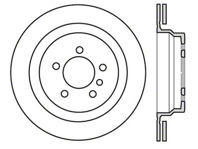 StopTech 98-02 BMW Z3 Drilled Left Rear Rotor - 128.34036L