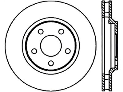 StopTech 98-02 Chevrolet Camaro / Pontiac Firebird/Trans Am Slotted & - 127.62055L
