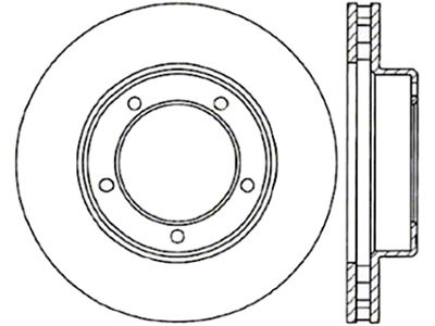 StopTech 98-07 Lexus LX / Toyota Land Cruiser Cryo Slotted - 126.44086CSR