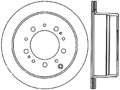 StopTech 98-07 Toyota Land Cruiser Rear Left Slotted Sport Cryo - 126.44087CSL