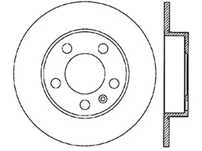 StopTech 98-11 Volkswagen Beetle Sport Slotted & Drilled Rear Right - 127.33057CR