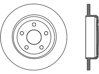 StopTech Drilled Sport Brake Rotor 11-17 Jeep Grand Cherokee Excludes - 128.58005L