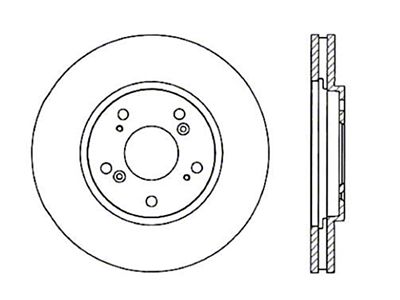 StopTech Drilled Sport Brake Rotor - 128.40029L