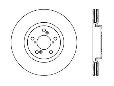 StopTech Drilled Sport Brake Rotor - 128.40071R