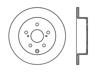 StopTech Drilled Sport Brake Rotor - 128.44145R