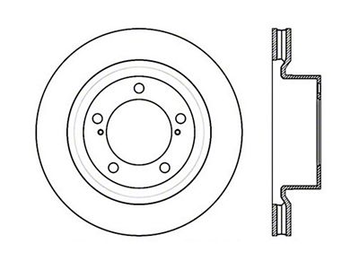 StopTech Drilled Sport Brake Rotor - 128.44156L