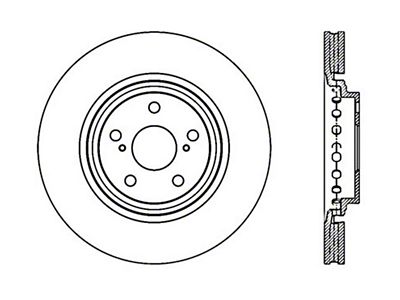 StopTech Drilled Sport Brake Rotor - 128.44158R