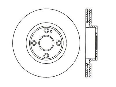 StopTech Drilled Sport Brake Rotor - 128.45061R