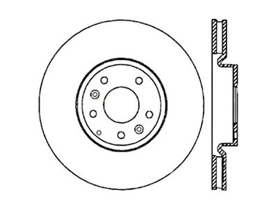 StopTech Drilled Sport Brake Rotor - 128.45071R