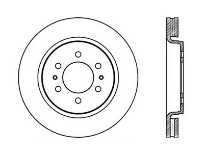 StopTech Drilled Sport Brake Rotor - 128.65119R