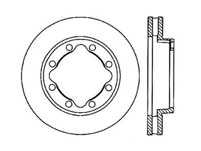 StopTech Drilled Sport Brake Rotor - 128.66026R