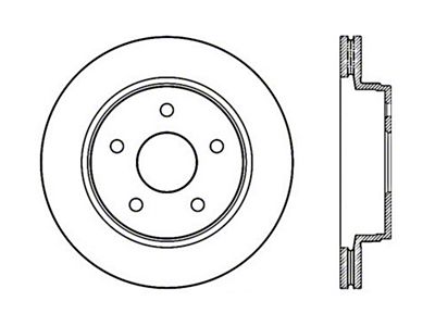 StopTech Drilled Sport Brake Rotor - 128.67053R