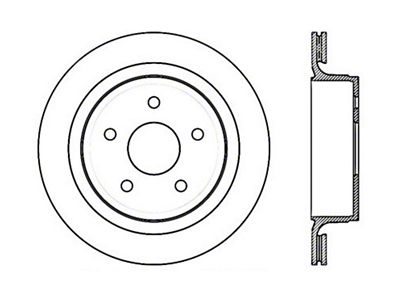 StopTech Drilled Sport Brake Rotor - 128.67054R