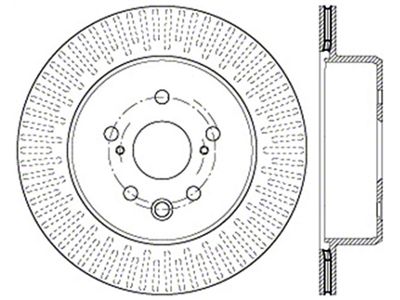StopTech Lexus 13-15 GS350/14-15 IS350/13-15 GS350H/15 RC350 Left Rear Drilled - 128.44189L