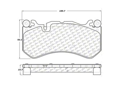 StopTech Mercedes Benz Front Street Touring Brake Pads - 308.12910