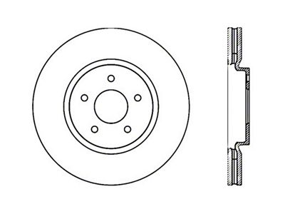 StopTech Nissan 370z / Infiniti G37 SportStop Drilled Front Right - 128.42100R
