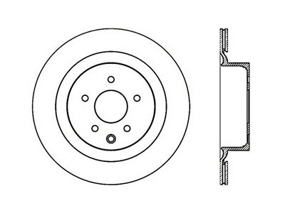 StopTech Nissan 370z / Infiniti G37 SportStop Drilled Rear Left - 128.42101L