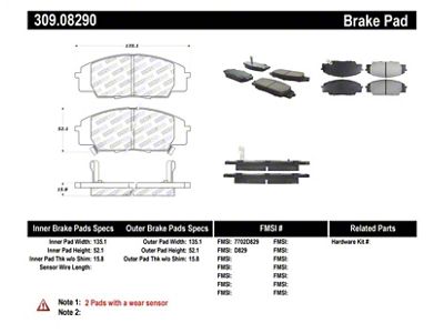 StopTech Performance 00-09 S2000/06+ Civic Si/02-06 RSX-S non base Front - 309.08290