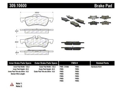 StopTech Performance 02-06 Mini Rear Brake Pads - 309.10600