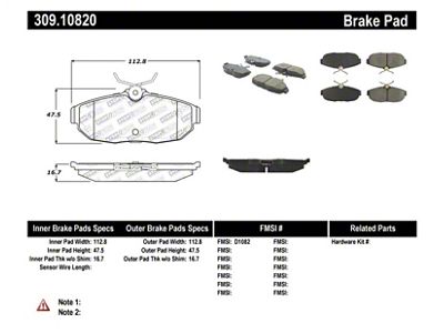 StopTech Performance 05-09 Ford Mustang Cobra/Mach 1 V6/GT / 10 - 309.10820
