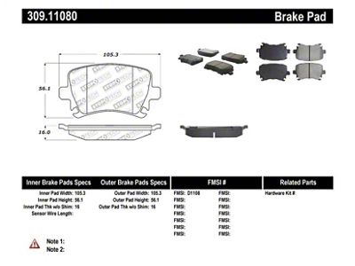 StopTech Performance 06-09 Audi A3 / 05-09 Audi A4/A6 / - 309.11080