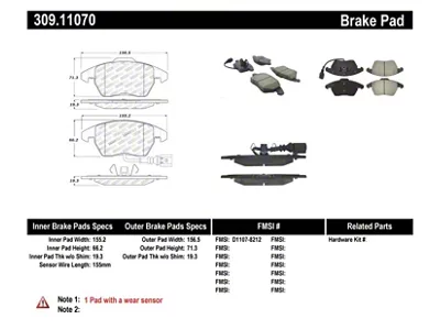 StopTech Performance 06-10 Audi A3 / 08-10 Audi TT / - 309.11070