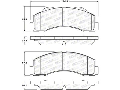 StopTech Performance 10-14 Ford F-150 Front Brake Pads - 309.14140