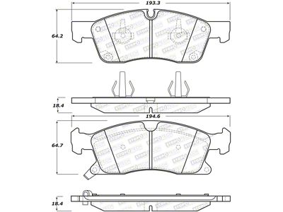 StopTech Performance 11-12 Dodge Durango Front Brake Pads - 309.14550