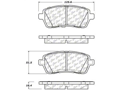 StopTech Performance 11-13 Ford Fiesta Front Brake Pads - 309.14540