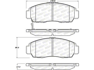 StopTech Performance 11-14 Acura TSX Front Brake Pads - 309.15060