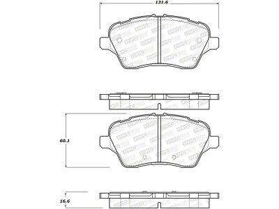 StopTech Performance 14-18 Ford Fiesta Front Brake Pads - 309.17300