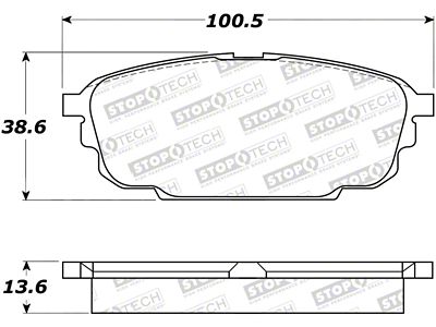 StopTech Performance 2003 Mazda Protege Rear Brake Pads - 308.08920