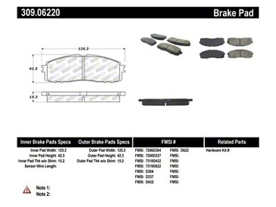 StopTech Performance 87-92 MK3 Supra Rear Brake Pads - 309.06220