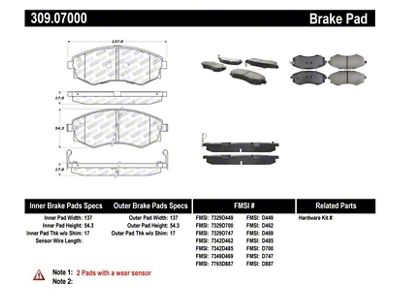 StopTech Performance 89-1/94 Nissan 240SX w/ABS 92-01/05-06 Hundai Elantra Front - 309.07000