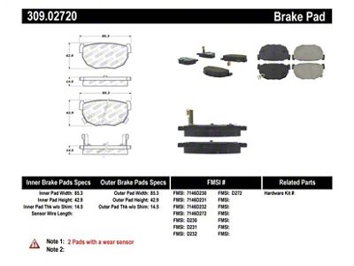 StopTech Performance 89-98 240SX Rear Brake Pads - 309.02720