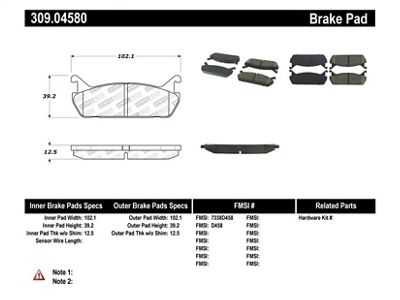 StopTech Performance 90-93 Mazda Miata Rear Brake Pads D525 - 309.04580