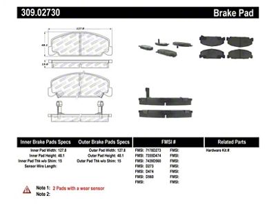 StopTech Performance 93-00 Honda Civic DX w/ Rr Drum Brakes - 309.02730
