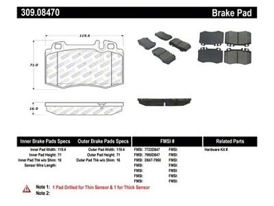 StopTech Performance 94-12/96 / C/E/ML/S/SL Series Front - 309.08470