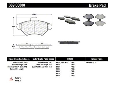 StopTech Performance 94-98 Ford Mustang / 93-97 Thunderbird / 93-97 - 309.06000