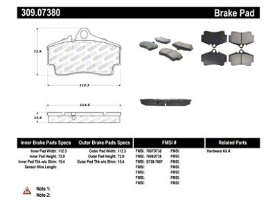 StopTech Performance 97-04 Porsche Boxster / 00-08 Boxster S / - 309.07380