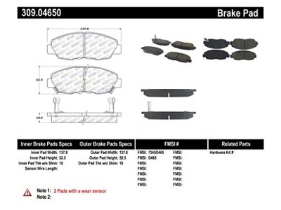 StopTech Performance 97-99 CL / 94-97 Coupe - 309.04650