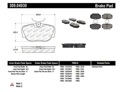 StopTech Performance Brake Pads - 309.04930