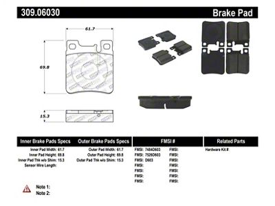 StopTech Performance Brake Pads - 309.06030