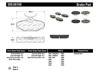 StopTech Performance Brake Pads - 309.06100