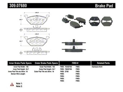 StopTech Performance Brake Pads - 309.07680