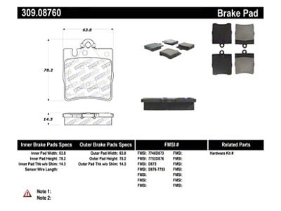 StopTech Performance Brake Pads - 309.08760