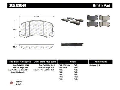 StopTech Performance Brake Pads - 309.09040