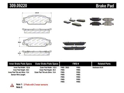 StopTech Performance Brake Pads - 309.09220