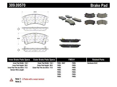 StopTech Performance Brake Pads - 309.09570