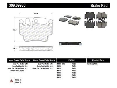StopTech Performance Brake Pads - 309.09930